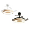 VENTILADOR DUNA NEGRO-MADERA O BLANCO-MADERA 50CMS 3 PALAS