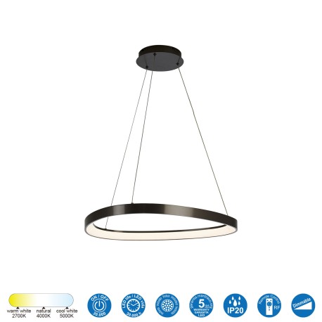 Lámpara KIRORO 38W CCT 2700K-5000K en dos colores
