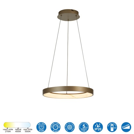 Lampara KIRORO 28W 2700K-5000K en dos colores