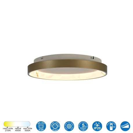 Plafón KIRORO 28W - 2700K--5000K en dos colores