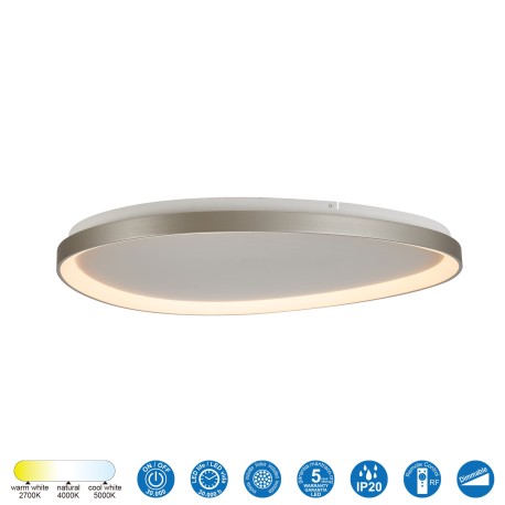 Plafón triangle Kiroro 58w CCT en dos colores