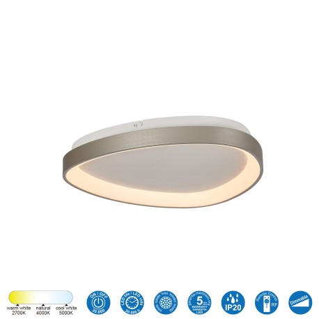 Plafón triangle Kiroro 28w CCT en dos colores